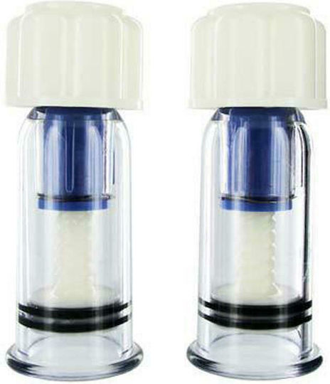 XR Size Matters Twist & Suck 2 Piece Suction Set Аспиратор Нипели Прозрачен 2бр