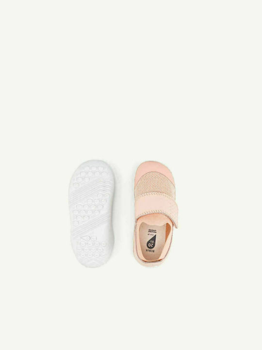 Kids Sneakers for Girls with Hoop & Loop Closure Pink -20