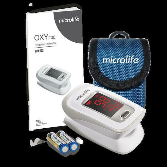 Microlife Oxy 200 Παλμικό Οξύμετρο Δακτύλου Λευκό