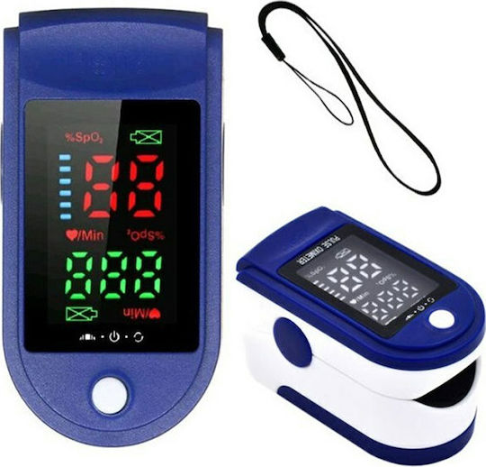 LTC Pulsoximeter Fingerspitze mit LED-Anzeige Für Kinder Blau