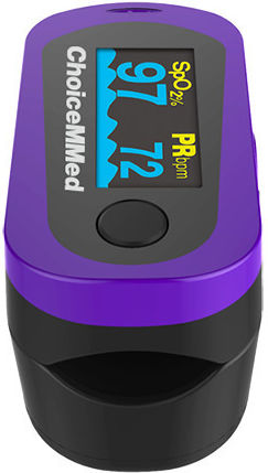 Choicemmed Fingertip Pulse Oximeter Blue