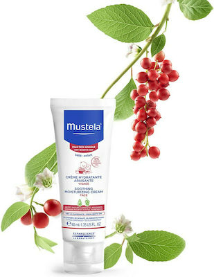 Mustela Soothing Moisturizing Face Cream Creme für Feuchtigkeit 40ml