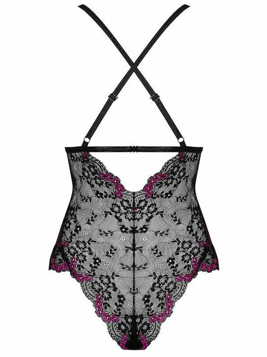 Obsessive Vanessme Секси Боди Теди Black