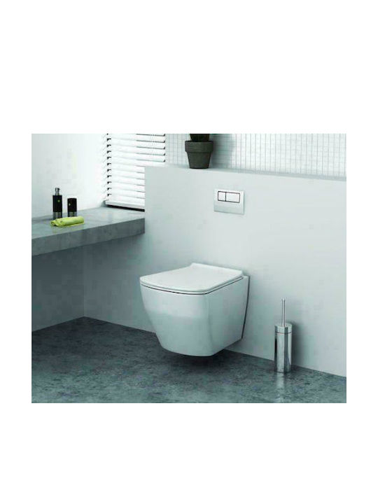 Orabella Aurora Wandhängende Toilette mit Schlank Deckel Sanftes Schließen Weiße Orabella Aurora Wandhängende Toilette mit Schlank Deckel Sanftes Schließen Weiße