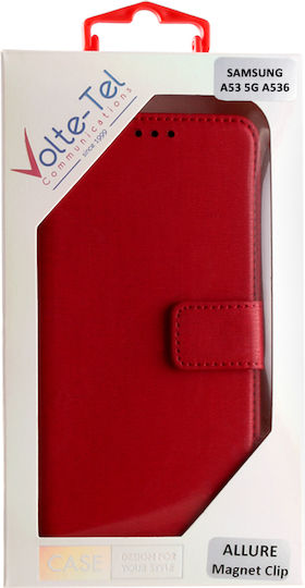 Volte-Tel Allure Magnet Wallet Synthetic Leather Red (Galaxy A53)