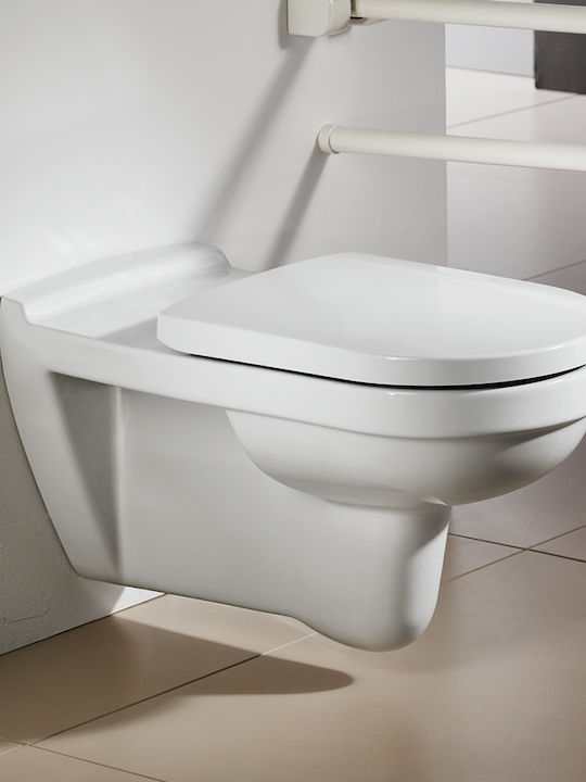 Serel Senior Λεκάνη ΑΜΕΑ με Slim Κάλυμμα Soft Close Λευκή