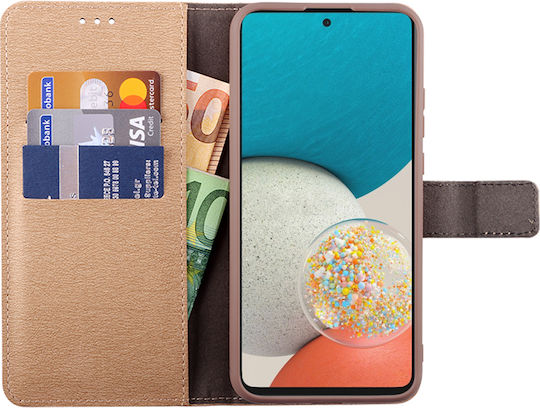 Volte-Tel Allure Magnet Brieftasche Synthetisches Leder Gold (Galaxy A53)