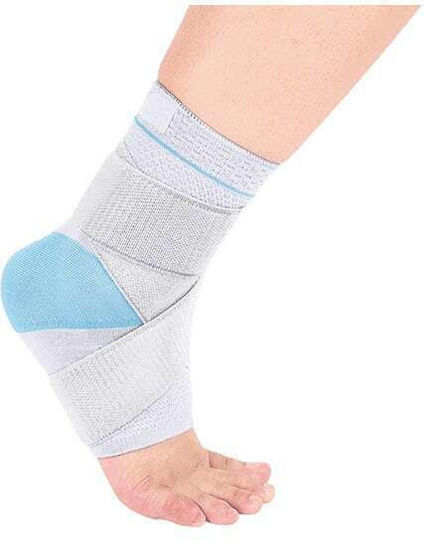 Vita Orthopaedics 06-2-045 Ankle Brace With Double-Sided Silicone Patches In White Colour