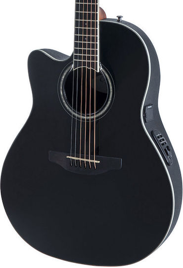 Ovation Ηλεκτροακουστική Κιθάρα Celebrity CS24-5 Standard Cutaway για Αριστερόχειρες Black