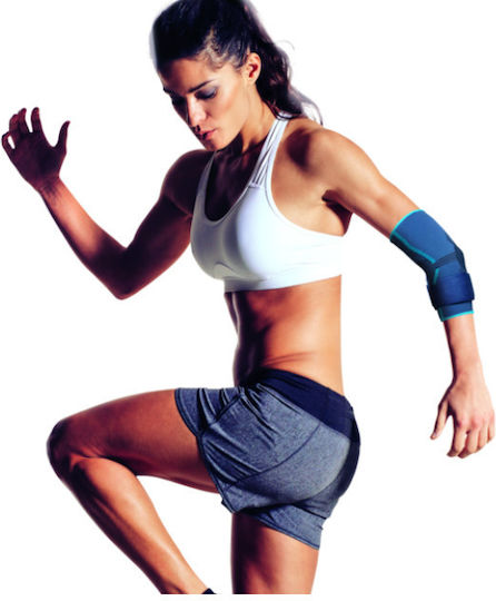 Mobiak Aqtivo Sport Elastic Elbow Brace for Epicondylitis in Blue color 0802618