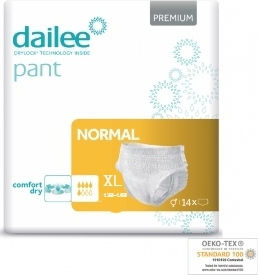 Dailee Premium Comfort Dry Normal Πάνες Βρακάκι Ακράτειας XLarge 14τμχ