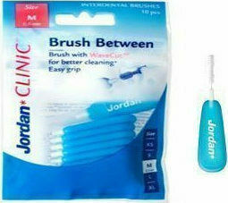 Jordan Clinic Brush Between Interdental Brushes 0.6mm Blue 10pcs