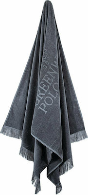 Greenwich Polo Club Beach Towel with Fringes Gray 170x70cm