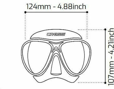 CressiSub Diving Mask Children's Marea Junior Lilac in Pink color