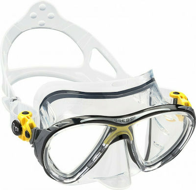 CressiSub Big Eyes Evolution Μάσκα Θαλάσσης Clear/Frame Yellow