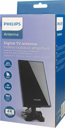 Philips SDV5228 SDV5228/12 Externă / Intern Antena TV (Necesită Alimentare) Neagră