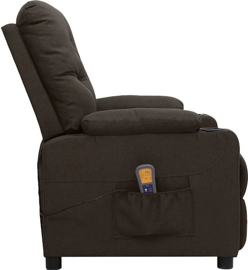 Relaxsessel Friseurwaschbecken mit Fußhocker Braun 78.5x93x96.5cm
