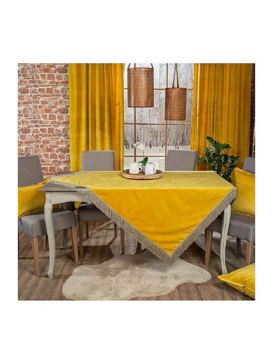 Teoran Velvet με Κρόσι Polyester Tablecloth Runner 14 65x200cm