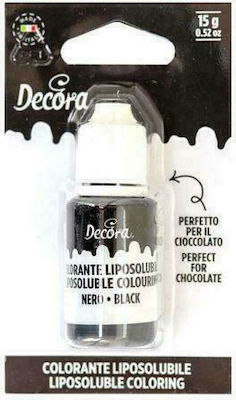 Decora Food Colouring Liquid Liposoluble Coloring Black Little Bottle 15gr