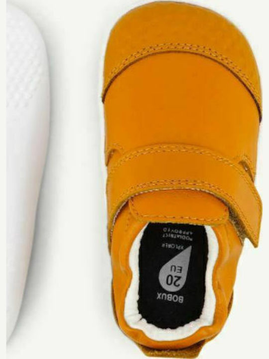 Παιδικά Sneakers Ανατομικά με Σκρατς Καφέ