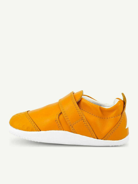 Παιδικά Sneakers Ανατομικά με Σκρατς Καφέ