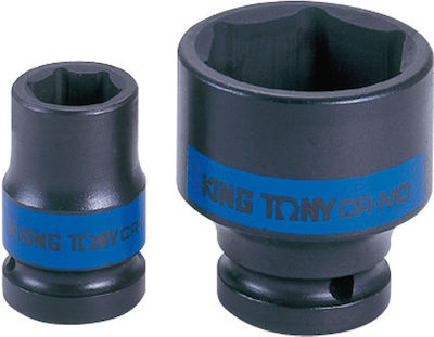 King Tony Căpăcel Pneumatic - Pneumatic Hexagonal cu Patrat de Prindere 1/2" Diametru 22mm 1buc