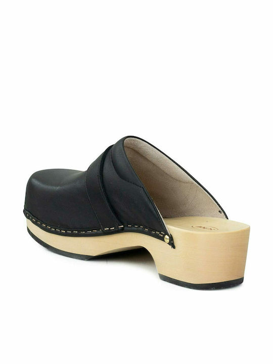 Scholl Pescura Clog 50 Γυναικεία Ανατομικά Σαμπό Μαύρα