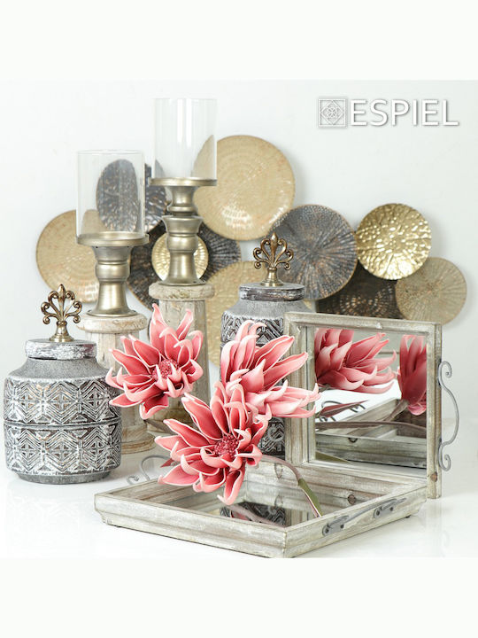 Espiel Candle Holder suitable for Tealights Metal Colorful 12.5x12.5x43cm 1pcs