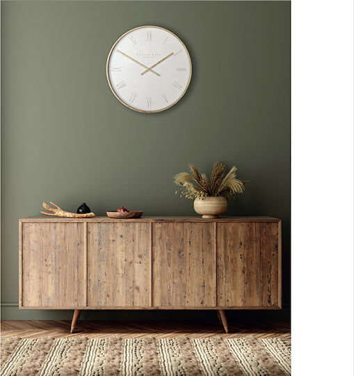 Zaros Classic Wall Clock Wooden Gray Ø30cm