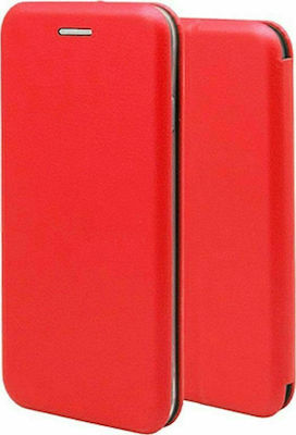 Smart Magnet Elegance Synthetic Leather Book Red (Xiaomi Mi Note 10 Lite)