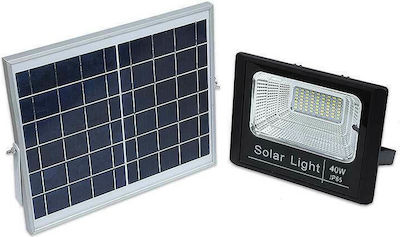 Solar-LED-Projektor mit Fotovoltaik-Panel und Fernbedienung Wasserdicht 40W