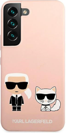Karl Lagerfeld Karl & Choupette Back Cover Plastic Roz (Galaxy S22+ 5G - Galaxy S22+ 5G)
