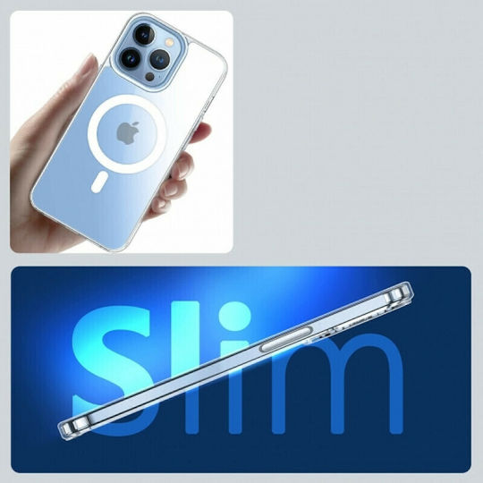 Tech-Protect Magmat Back Cover Silicone / Plastic 2mm Transparent (iPhone 13 Pro)