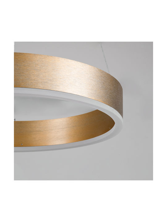 GloboStar Venom Pendant Light Gold 46x46cm