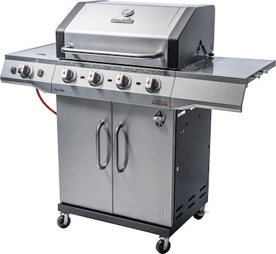 Char-Broil Performance Pro S 4 Ψησταριά Υγραερίου Σχάρας 63x43.8εκ. με 4 Εστίες 8.68kW και Πλαϊνό Μάτι Υπερύθρων