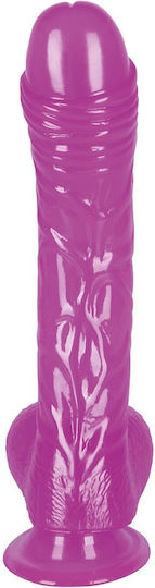 You2Toys Jelly Ready Mate Realistisches Dildo mit Hoden und Saugnapf Lila 17cm