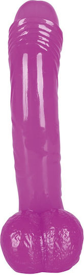 You2Toys Jelly Ready Mate Realistisches Dildo mit Hoden und Saugnapf Lila 17cm