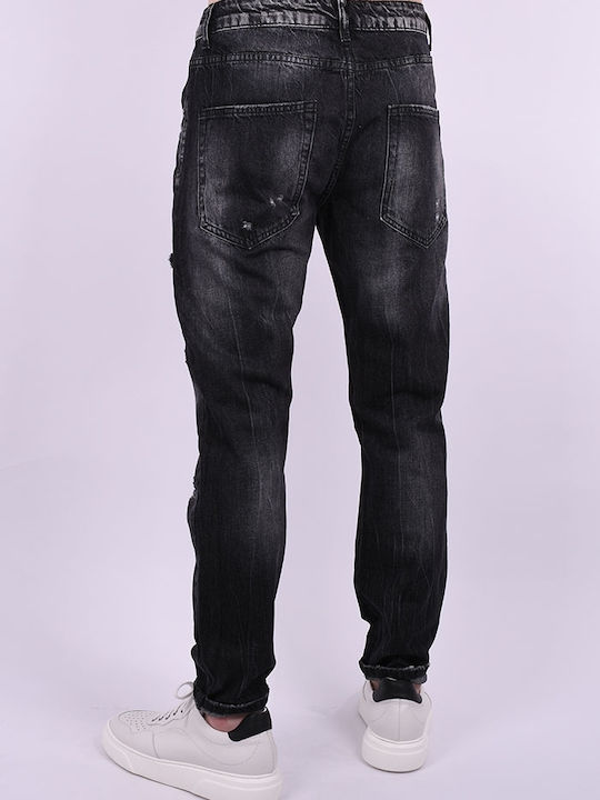 Adrexx Herren Jeanshose in Loose Fit Schwarz