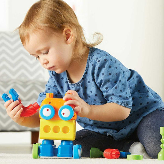 Learning Resources 1-2-3 Build It! Robot Factory STEM Образователна Игра Роботика за Над 2 години Години