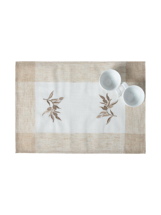 Silk Fashion N5 Σουπλά Υφασμάτινο Ivory 50x35cm 12τμχ