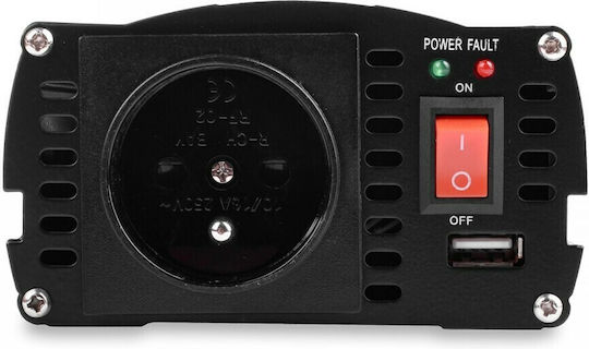 Volt Polska Inverter Αυτοκινήτου 500W για Μετατροπή 12V DC σε 230V AC με 1xUSB