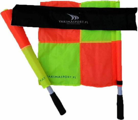 Yakimasport Σημαιάκια Επόπτη Ποδοσφαίρου Σετ 2τμχ Πολύχρωμα