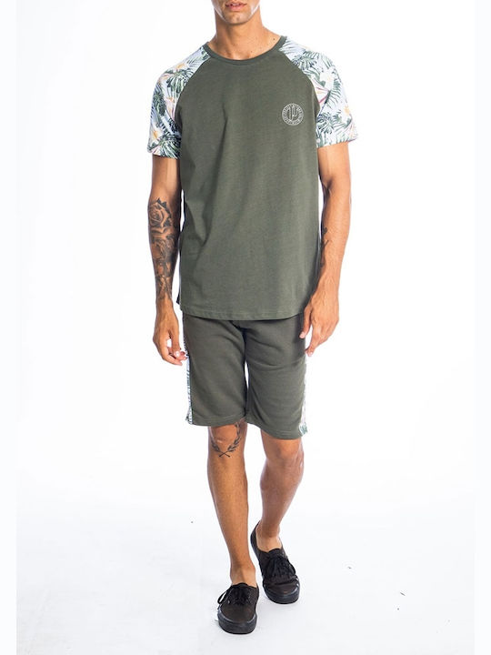 Paco & Co Men's Short Sleeve T-shirt Khaki