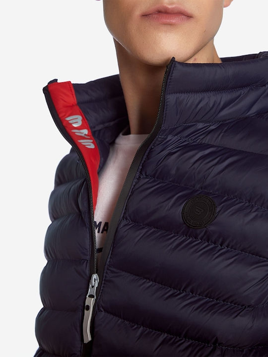 Sleeveless Jacket Puffer Navy Blue