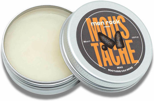 Men Rock Κερί Περιποίησης για Γένια και Μουστάκι Soothing Oak Moss Moustache 25ml