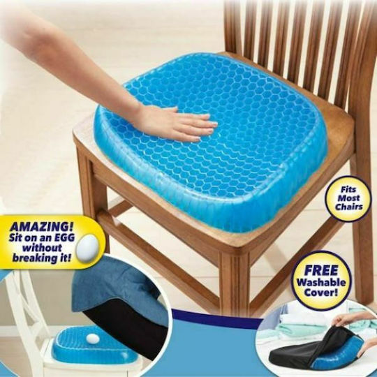 Medical Waist Pillow Gel 38x33x4cm Blue
