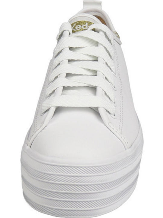 Triple Up Γυναικεία Flatforms Sneakers Λευκά