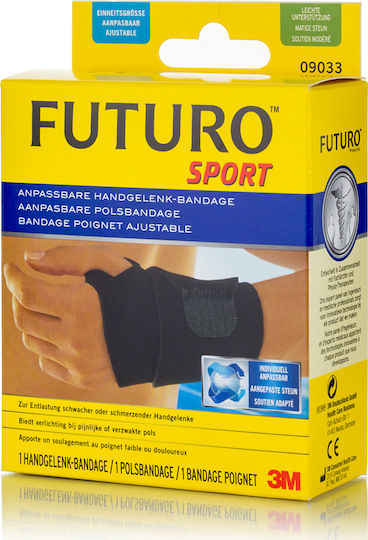 Futuro Sport Wrist Brace with Strap in Black Color 09033