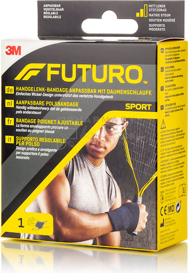 Futuro Sport Handgelenkstütze mit Befestigung in Schwarz Farbe 09033