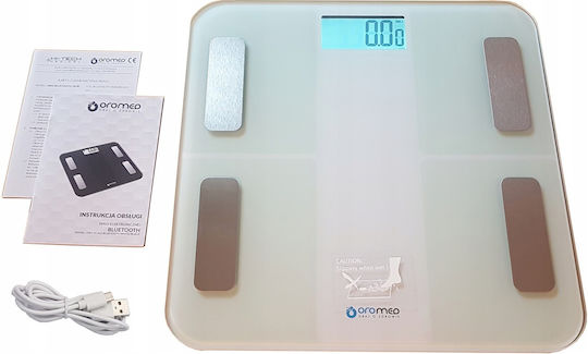 Oromed Smart Ζυγαριά 180kg με Λιπομετρητή & Bluetooth Λευκή